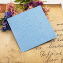 Letter Printed DIY Scrapbooking Plastic Embossing Folder Template for Album Gift