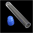 20 pcs Test tubes 100 x 15mm Disposable non-graduated plastic tubes blue O4C9