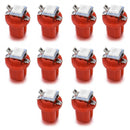 10 Pcs/Set Red LED 1SMD 5050 T5 Car light Instrument lights Bulb Gauge Dashboard