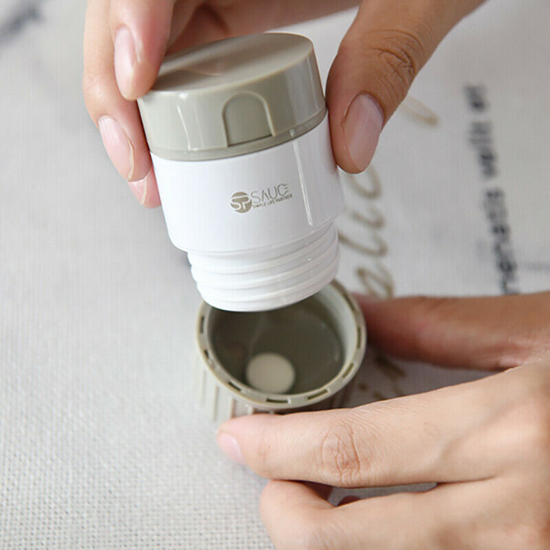 New 4 In 1 Portable Pill Case Medicine Splitter Grinder Pill Cutter StorageS Hn