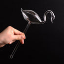 1x Glass Water Feeder Flower Plant Self Watering Bird Plant Waterer Garden  New