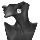 Korean Flower Crystal Stud Earrings Women Charming Ear Jewelry Accessories A