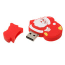 Mini Merry Christmas Santa 32GB U-Disk Memory Stick Pen Flash Drive USB 2.0