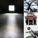 2Pcs 3 Inch 6000K 40W White Fog Light 10-80V Dc Waterproof Square Led Angel