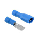 100Pcs 22-16AWG Insulated Piggy Back Splice Crimp Electrical Terminal Block