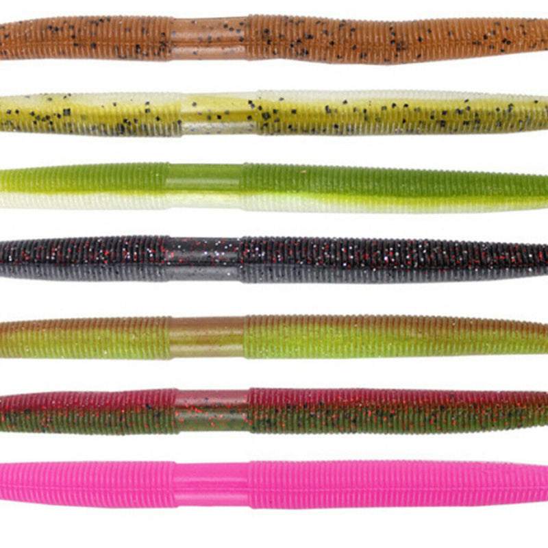 15pcs Imitation Earthworm Artificial Soft Bait Fishing Lures