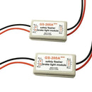 2Pcs 10-30V Car GS-200A Brake Tail Light Flash Strobe Controller Flasher Mo