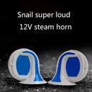 1 Set 12V Loud Car Truck 110DB Dual-tone Snail Electric Air Horn Universal