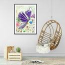 5D DIY Full Drill Diamond Painting Butterfly Embroidery Mosaic Craft Kit