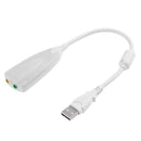USB 2.0 to 3.5mm Mic Headphone Adapter 7.1 Channel External Sound Card