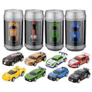 Coke Can Mini Radio Remote Control Micro-Racing Rc Car - White V5P5