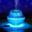 Usb Crystal Night Lamp Projector 500Ml Air Humidifier Desktop Aroma Diffuse