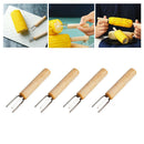 8PCS Corn On The Cob Holders Stainless Steel BBQ Prongs Skewers Forks Party