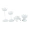 4pcs Mini White Dessert Stand with Premium Steel Material Cupcake Display,  J8K8