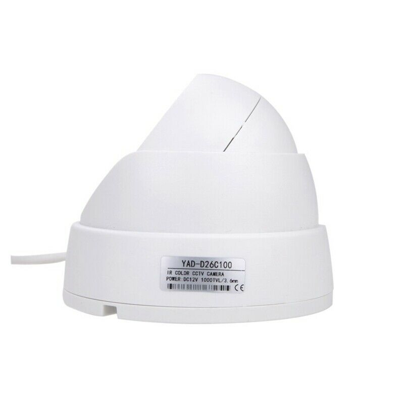 1/3 CCD 1000TVL 24 LED IR Cut Security Indoor Dome CCTV Camera 3.6mm PAL