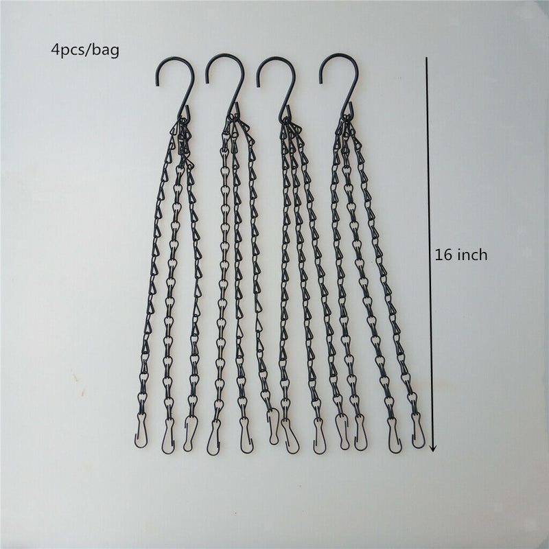 16Pcs/set Heavy Duty Flower Pot Basket Hanging Chains Hanger Hooks For Fence