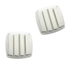 2pcs Marine Louvered Vents Round 4 Inch Hose Hull Air Vent Boat [White]