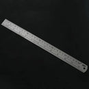12 inch Double Sided Metal Steel Measuring Ruler Scale Office Supply U5X3