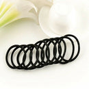 50pcs Women Black Elastic Hair Ties Band Ropes Ring Ponytail Holders Acces DUF