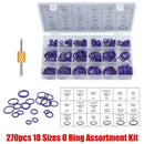 271Pcs AC A/C System O-Ring Seals Oring Air Conditioning Rapid Seal Kit Remover