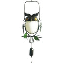 Solar Power Owl Bird Hanging Garden Colorful Night Light Outdoor Party Holiday