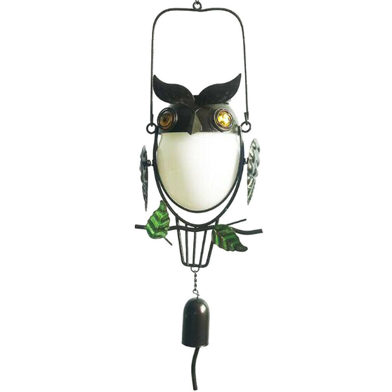 Solar Power Owl Bird Hanging Garden Colorful Night Light Outdoor Party Holiday