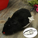 Wind Up Running Mouse Rat Move Tail Cat Kitten Prank Toys kids Joking Gag