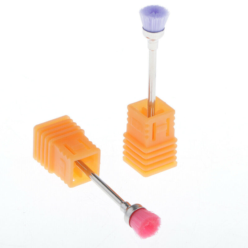 Nail Art Drill Bit Cleaning Brush, 7pcs Electric Machine Files Remover Manicure