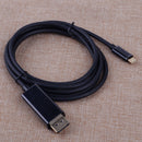Black 1.8m/6FT USB3.1 C Type-C to HDMI 4K Cable fit for Tablet Computer 10 GBPS