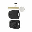 2 button of remote control shell for citroen saxo berlingo picasso