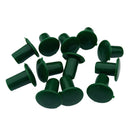 48x Green Plastic Cane End Caps Safety Cane End Caps Bamboo Protectors