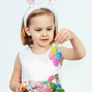 18pcs Dove Egg Easter Eggs Hand Painted Easter Decorative Toys Kids Pendant