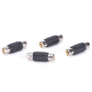 10X RCA Female to Female Coupler Plug Audio Video AV Cable Adaptor RCA Joiner JR