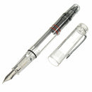 Caliarts Ego Transparent Piston Fountain Pen  Fine Nib Writing Gift
