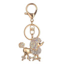 New Mode Rhinestone Key Ring Chains Holder Bag Buckle Pendant For Car Keyri