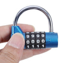 4 Digits Password Lock Wide Shackle Combination Padlock Gym Cabinet Coded L