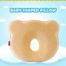 Newborn Baby Pillow Prevent Flat Head Nursing Pillow Sleep Support (Yellow) A