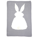 Newborn Baby Infant Rabbit Blanket Bath Easy Wrap Sleeping Swaddle Bedding Gray