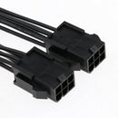 Computer Cables Dual 6PIN to 8PIN (6PIN + 2PIN) for Graphics Card Power Supply