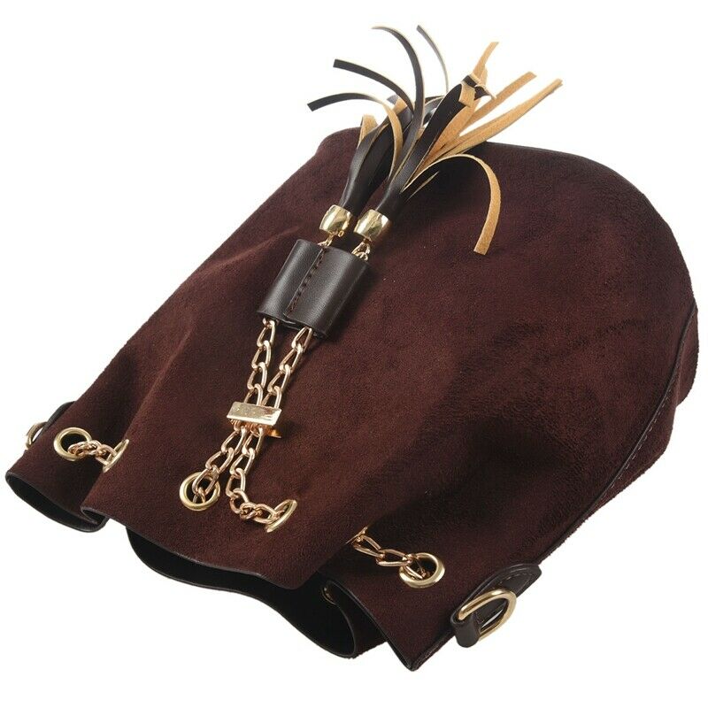 Women Suede Shoulder Bags Tassel Bucket Bags for Girls Crossbody Bags Women Y9Z7