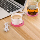 Cartoon Silicone Heater Warmer Cup Pad Hot Drinks Beverage Mat Cup Coaster E8W7