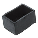 Table Chair Leg Black Rubber Rectangle 25mm x 38mm Protective Foot J8L6