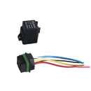 Pair Car 12V 40A Relay Harness Socket Plugs 5Pin 5 Wire Connector Couplers