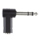 10x6.35mm to 3.5mm 1/8" Male Mono Jack 90 Degree Audio Connector Adapter