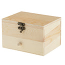 Portable Wooden Jewelry Box, Girls Jewelry Organizer, Mini Travel Case, Mirror,