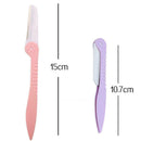 Folding Makeup Eyebrow Razor Facial Hair Remover Safety Trimmer Tool D9J7