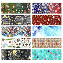 10 Pcs Nail Transfer Foil Colorful Halloween Christmas Nail Decals DIY Nail Art*