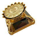 Solar Power 360 Rotary Spinning Display Stand Holder Turntable Plate Golden