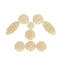 9x White Shell Key Buttons Inlays for Alto Tenor Soprano Saxophone Accessory