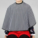 Hair Cutting/Barbers Cape - Adjustable Black and White Stripe Hairdressing  S2K8